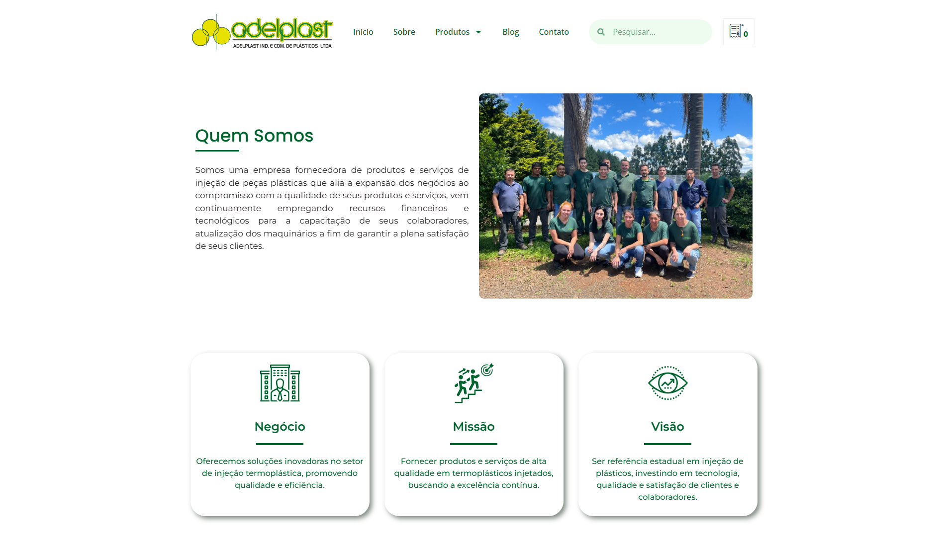 Site Institucional - Adelplast